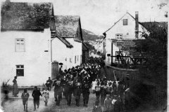 Festzug Steedener Hauptstraße um 1930