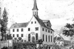 Gemälde Kirche der Selbständigen Evangelisch-Lutherischen Kirchengemeinde Steeden