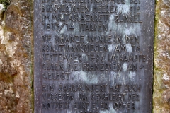 Der Gedenkstein an der Blücherschanze