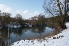 Die Lahn an der "Klaa Pritsch" im Februar 2010